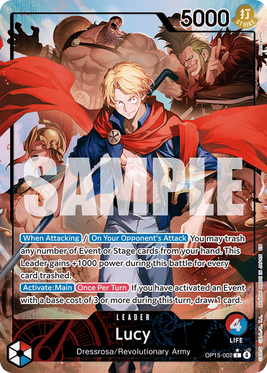 Lucy (Leader) (OP15-002) (L) (Alternate Art)