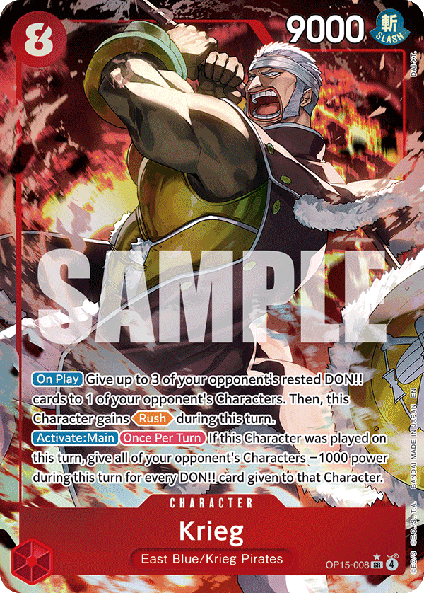 Krieg (Character) (OP15-008) (R) (Alternate Art)