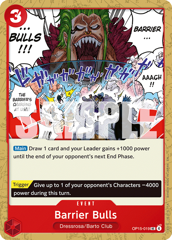 Barrier Bulls (Event) (OP15-019) (UC)