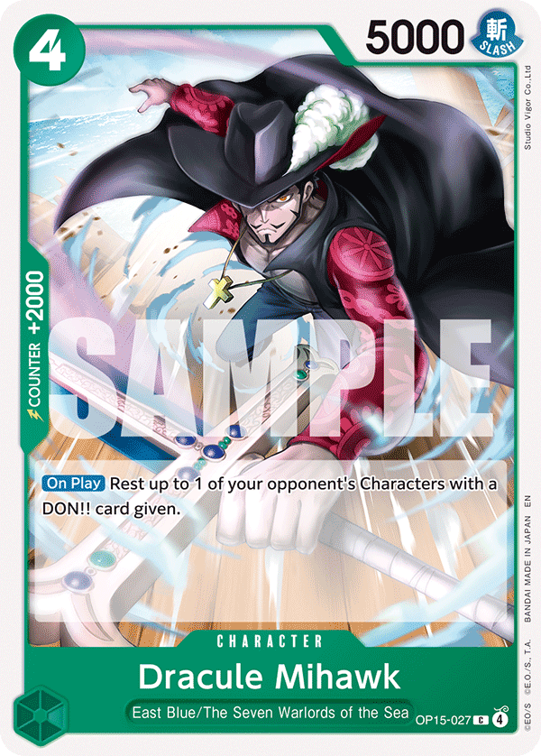 Dracule Mihawk (Character) (OP15-027) (C)