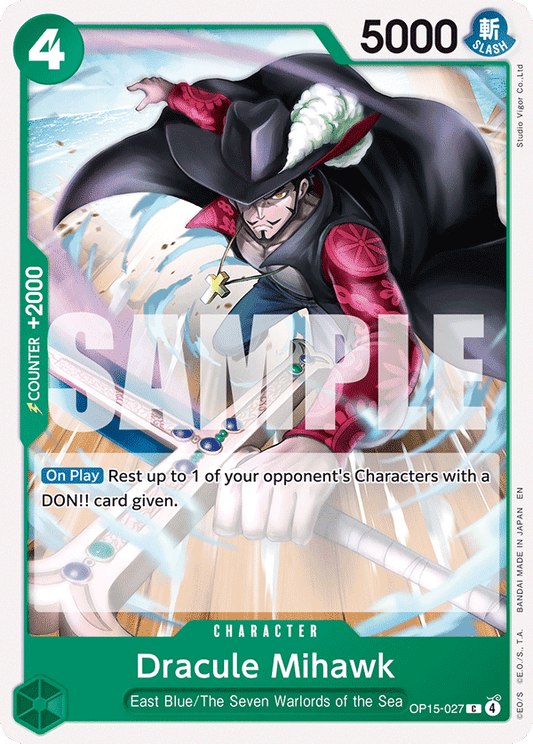 Dracule Mihawk (Character) (OP15-027) (C)
