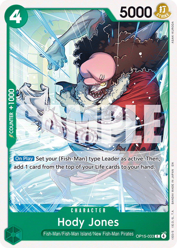 Hody Jones (Character) (OP15-033) (C)