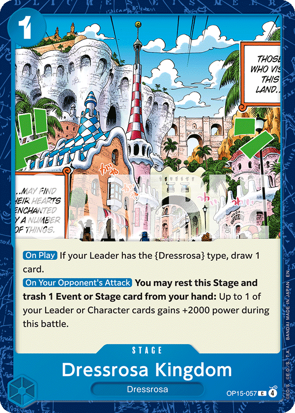 Dressrosa Kingdom (Stage) (OP15-057) (C)