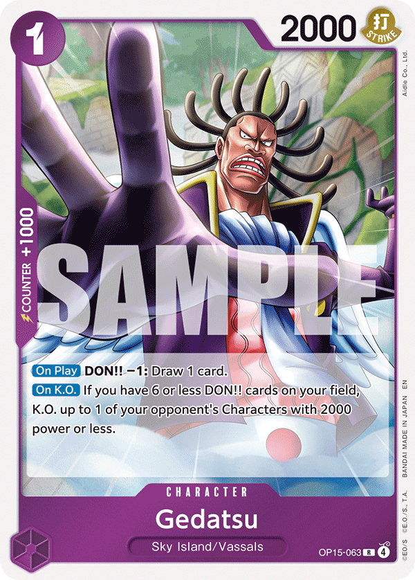 Gedatsu (Character) (OP15-063) (R)