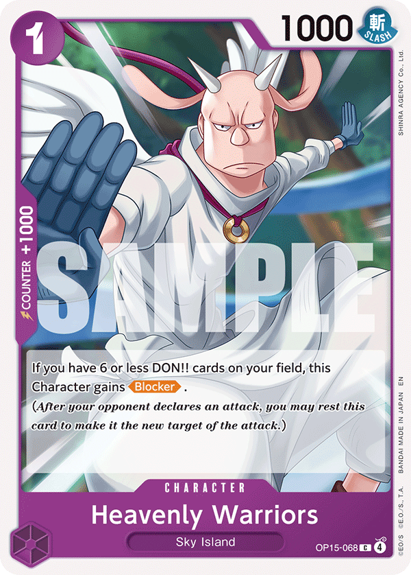 Heavenly Warriors (Character) (OP15-068) (C)