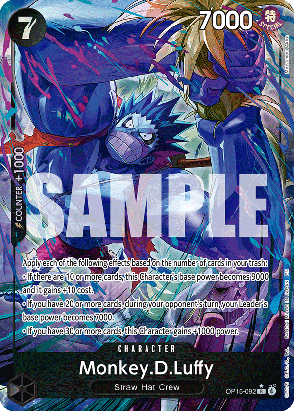 Monkey.D.Luffy (Character) (OP15-092) (R) (Alternate Art)