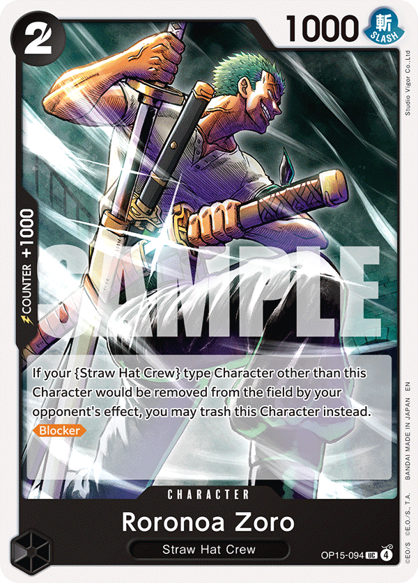 Roronoa Zoro (Character) (OP15-094) (UC)