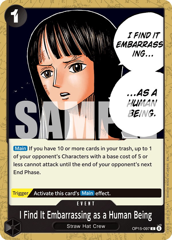 I Find It Embarrassing as a Human Being (Event) (OP15-097) (C)