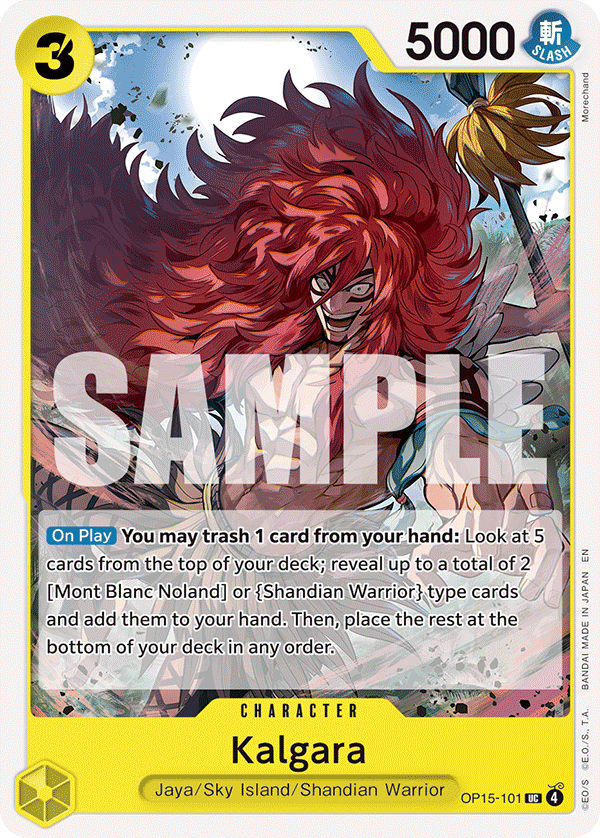 Kalgara (Character) (OP15-101) (UC)