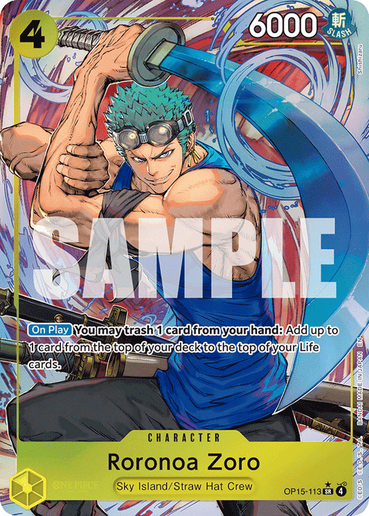 Roronoa Zoro (Character) (OP15-113) (SR) (Alternate Art)