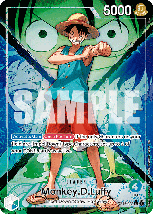Monkey.D.Luffy (Leader) (OP16-022) (L) (Alternate Art)