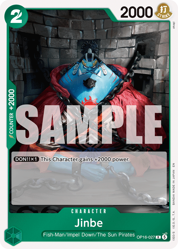 Jinbe (Character) (OP16-027) (R)