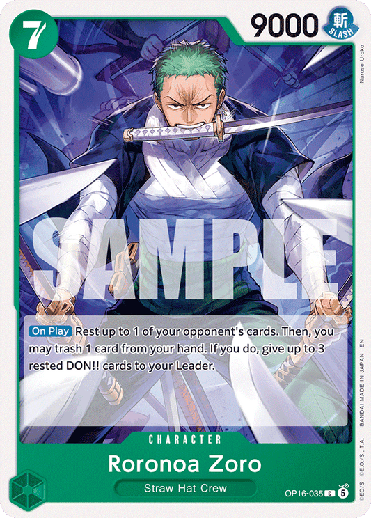 Roronoa Zoro (Character) (OP16-035) (C)