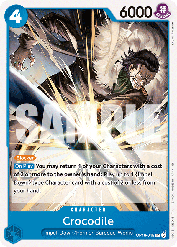 Crocodile (Character) (OP16-045) (UC)
