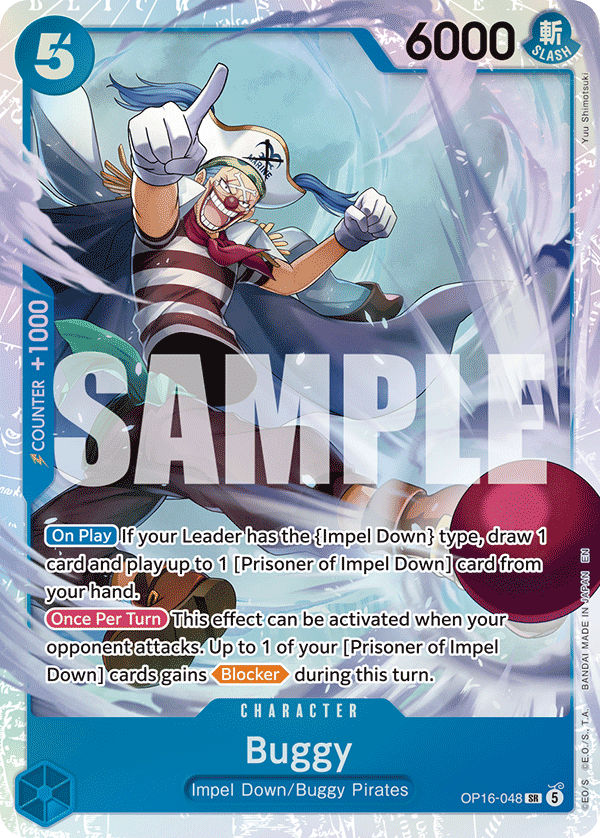 Buggy (Character) (OP16-048) (SR)