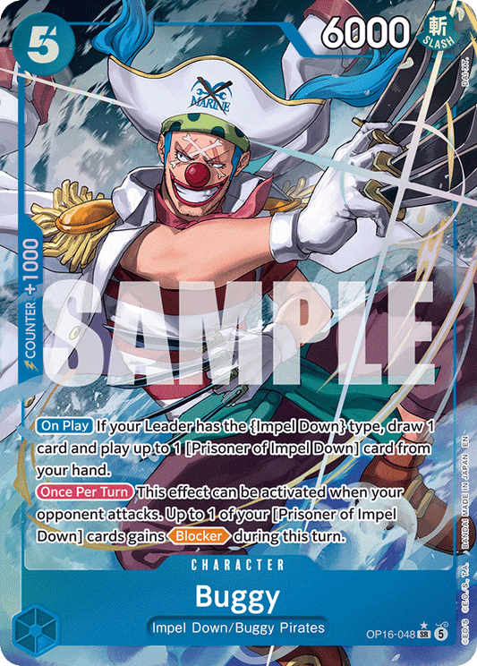 Buggy (Character) (OP16-048) (SR) (Alternate Art)