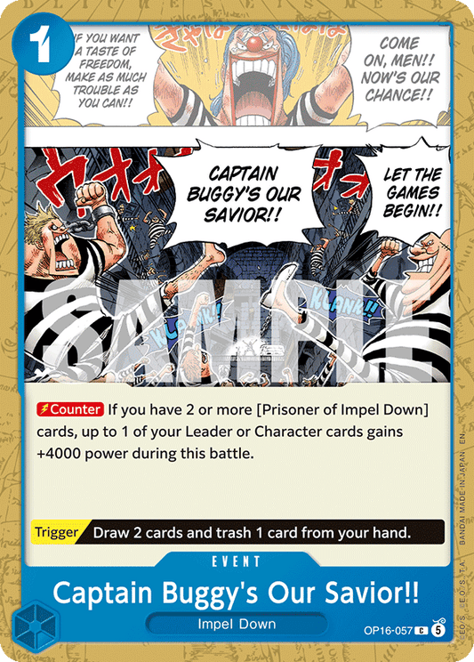 Captain Buggy's Our Savior!! (Event) (OP16-057) (C)