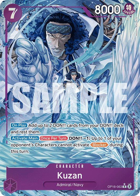 Kuzan (Character) (OP16-063) (R) (Alternate Art)