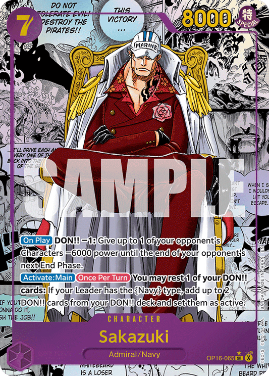 Sakazuki (Character) (OP16-065) (SR) (Manga Rare)