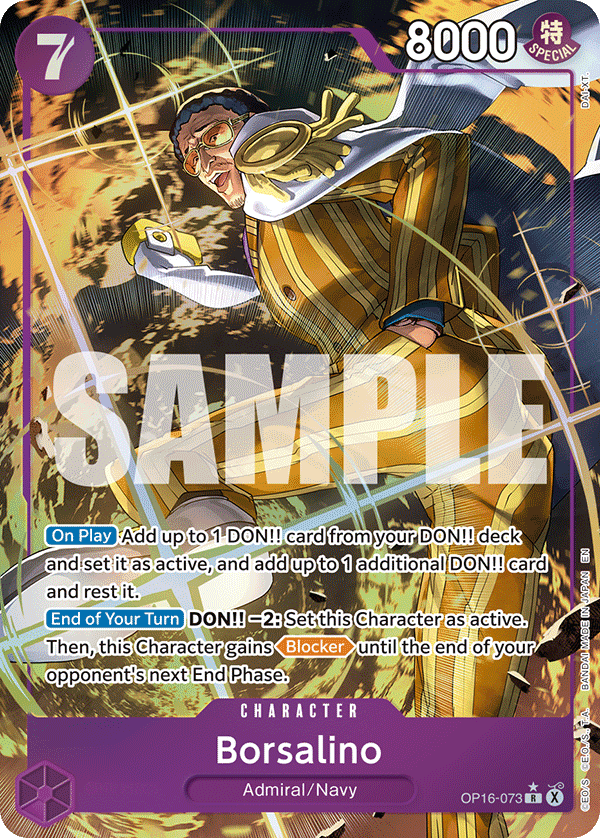 Borsalino (Character) (OP16-073) (R) (Alternate Art)