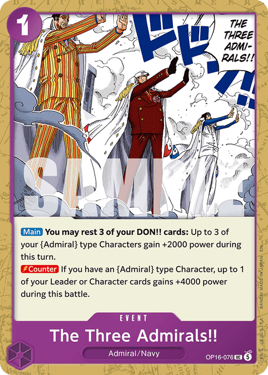 The Three Admirals!! (Event) (OP16-076) (UC)