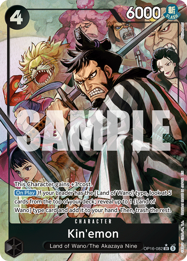 Kin'emon (Character) (OP16-082) (SR) (Alternate Art)
