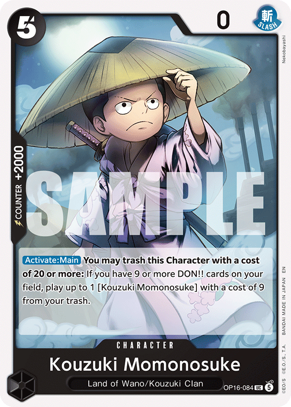 Kouzuki Momonosuke (Character) (OP16-084) (UC)