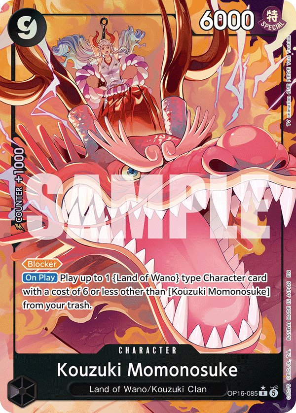Kouzuki Momonosuke (Character) (OP16-085) (R) (Alternate Art)