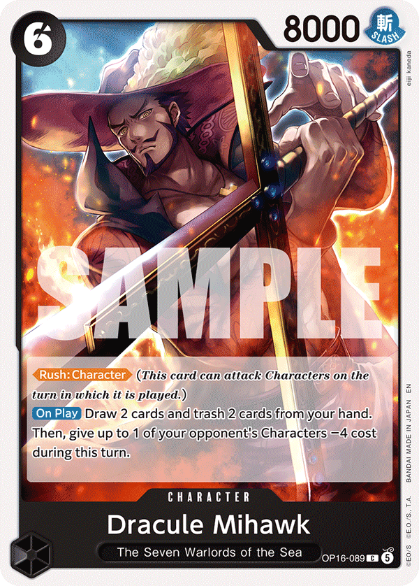 Dracule Mihawk (Character) (OP16-089) (C)