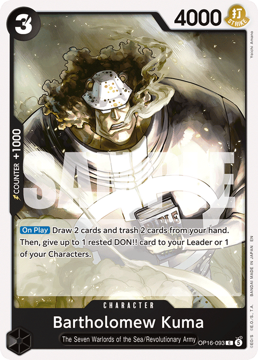 Bartholomew Kuma (Character) (OP16-093) (C)