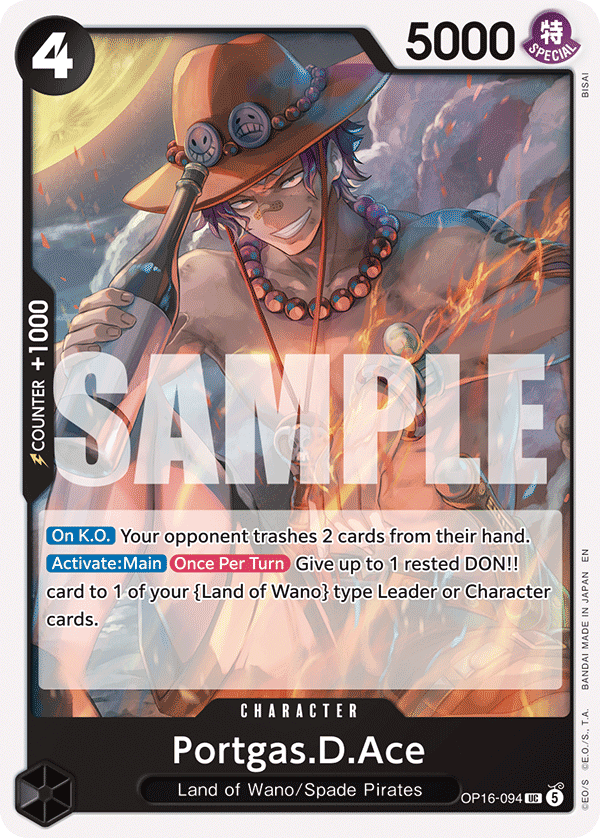 Portgas.D.Ace (Character) (OP16-094) (UC)