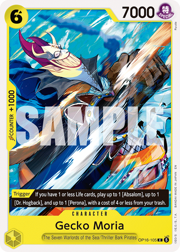 Gecko Moria (Character) (OP16-105) (C)