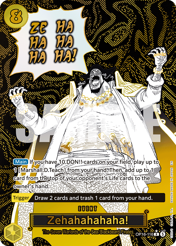Zehahahahaha! (Event) (OP16-116) (R) (Alternate Art)
