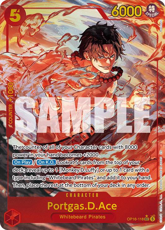 Portgas.D.Ace (Character) (OP16-118) (SEC) (Alternate Art)