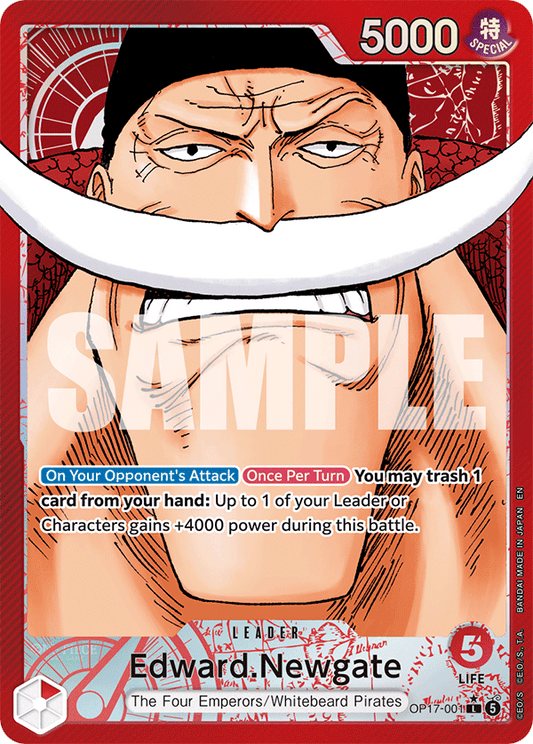Edward.Newgate (Leader) (OP17-001) (L) (Alternate Art)