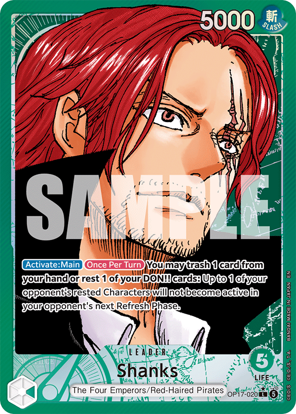 Shanks (Leader) (OP17-020) (L) (Alternate Art)