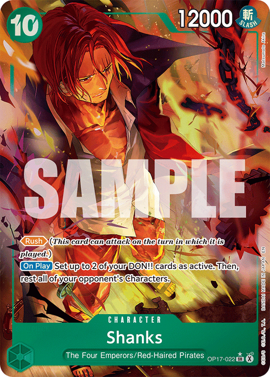 Shanks (Character) (OP17-022) (SR) (Alternate Art)