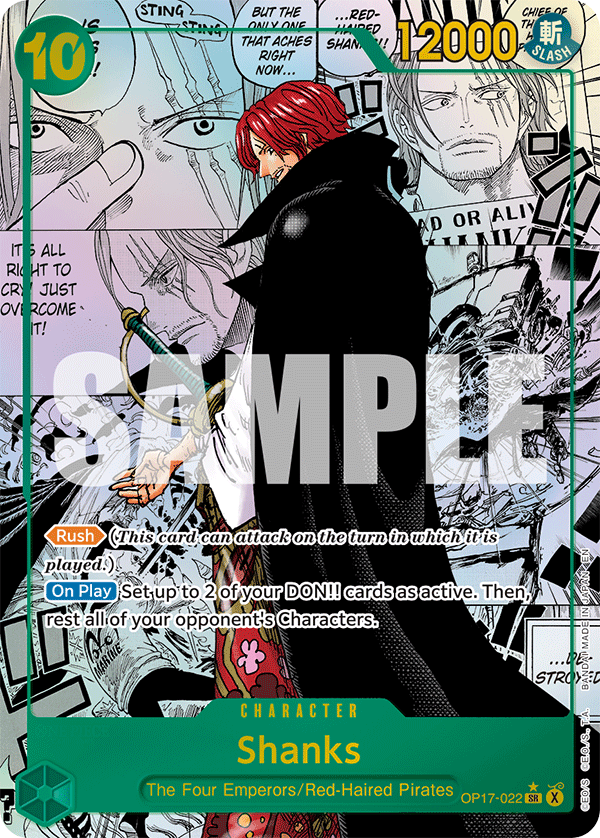 Shanks (Character) (OP17-022) (SR) (Manga Alternate Art)