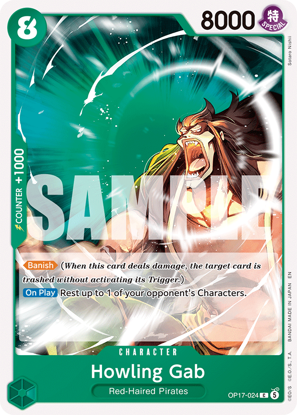 Howling Gab (Character) (OP17-024) (C)