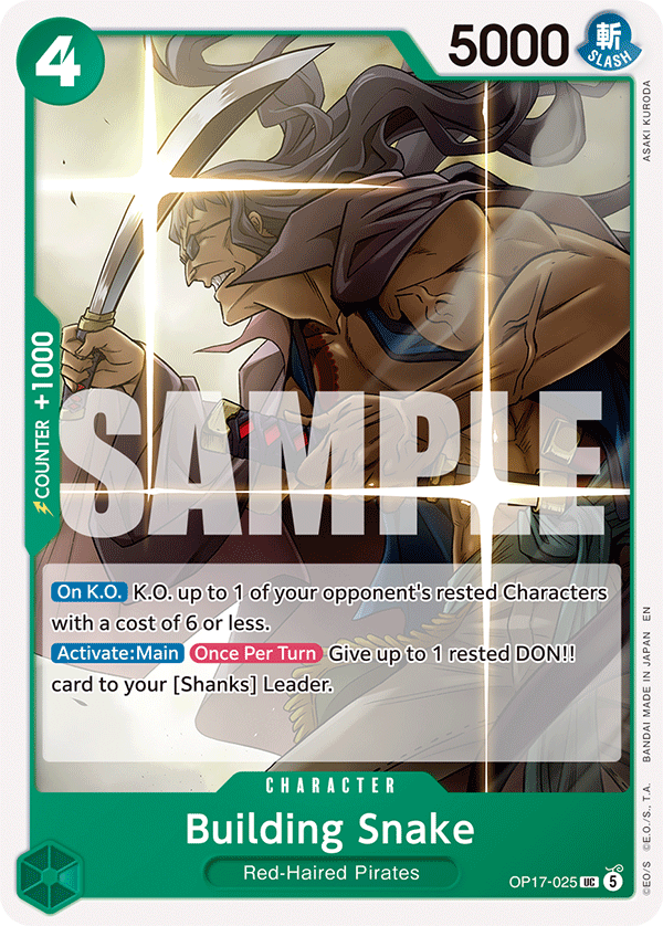 Building Snake (Character) (OP17-025) (UC)