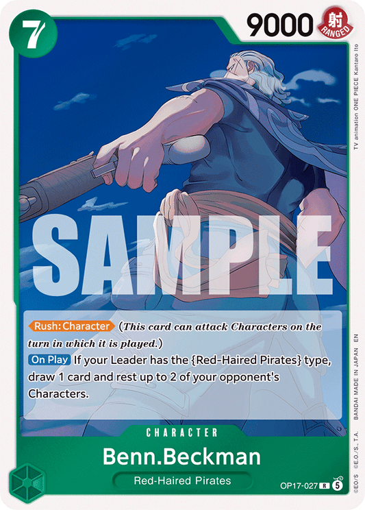 Benn.Beckman (Character) (OP17-027) (R)