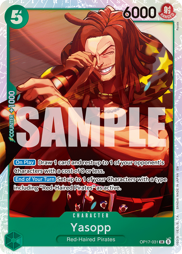 Yasopp (Character) (OP17-031) (SR)