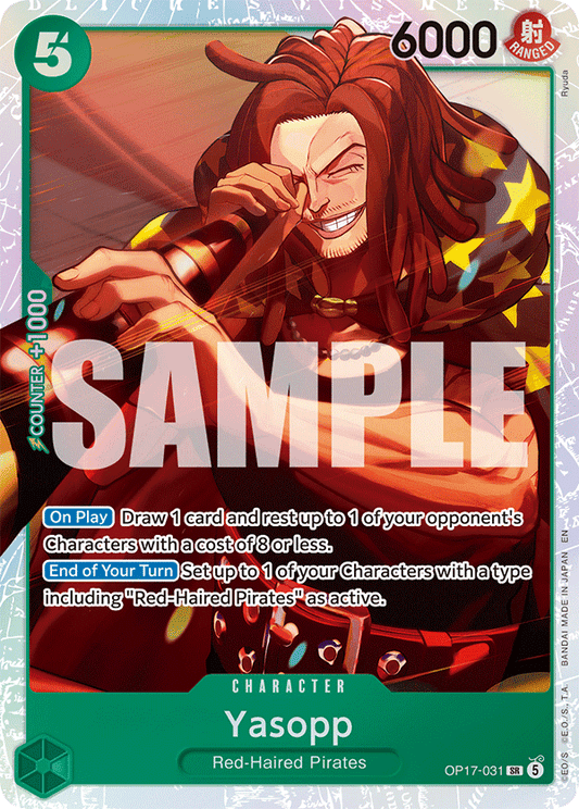 Yasopp (Character) (OP17-031) (SR)