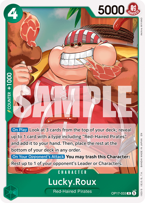 Lucky.Roux (Character) (OP17-033) (R)