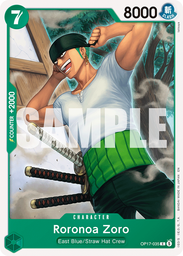 Roronoa Zoro (Character) (OP17-035) (C)