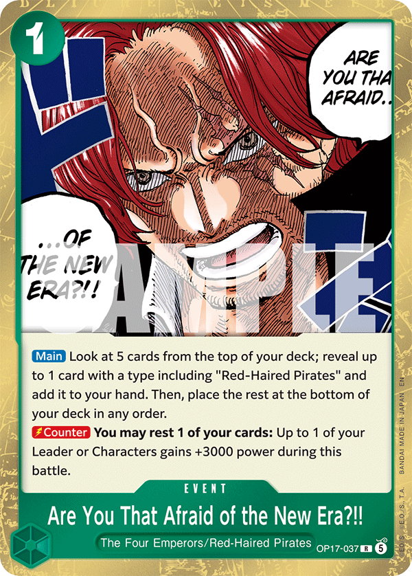Are You That Afraid of the New Era?! (Event) (OP17-037) (R)