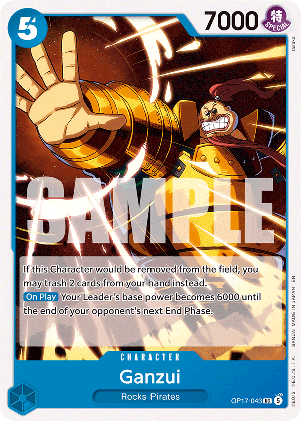 Ganzui (Character) (OP17-043) (UC)