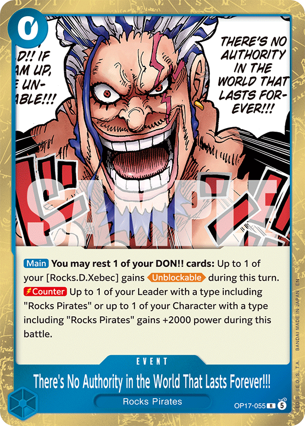 There's No Authority in the World That Lasts Forever!!! (Event) (OP17-055) (R)