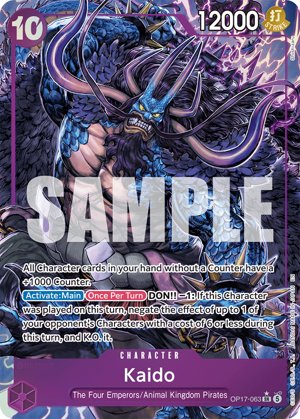 Kaido (Character) (OP17-063) (SR) (Alternate Art)
