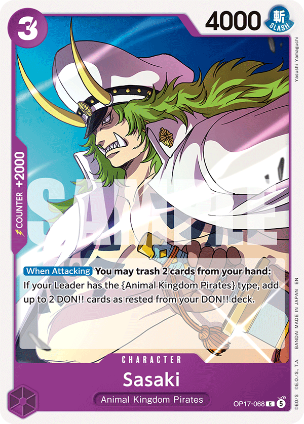 Sasaki (Character) (OP17-068) (C)